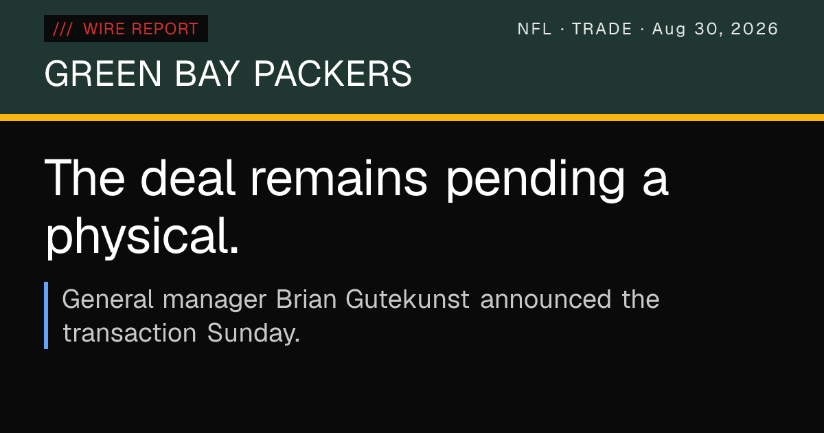 Packers acquire Rams tight end for 2028 seventh-round pick — Wire Report