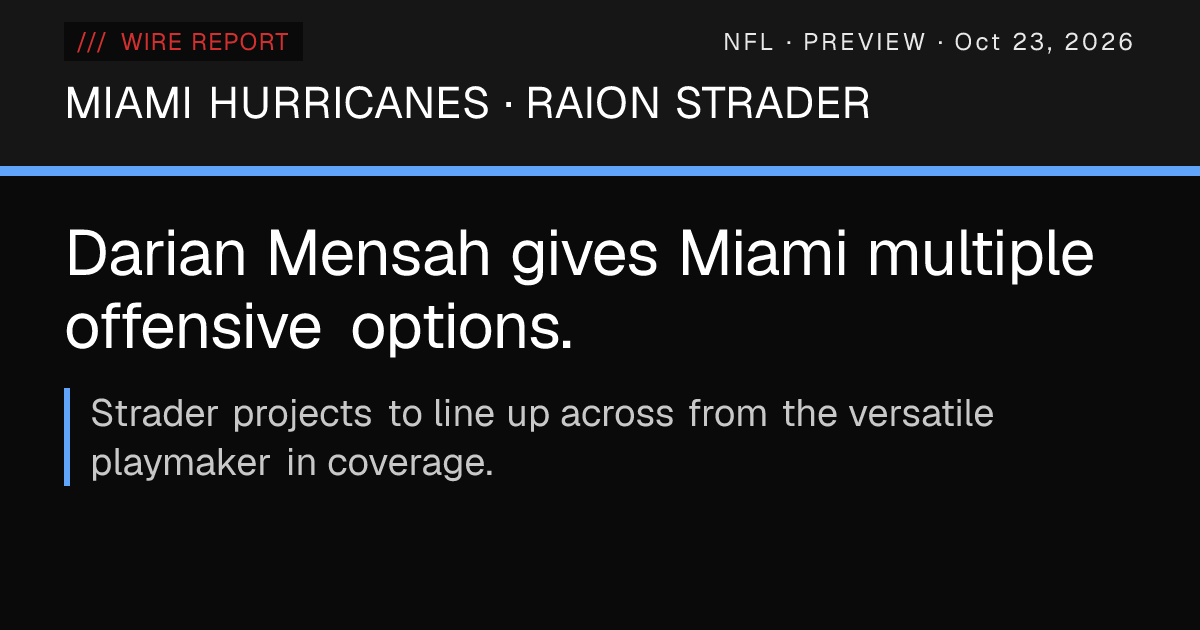 Pitt's Raion Strader backs defensive scheme to contain Miami WR Malachi ...